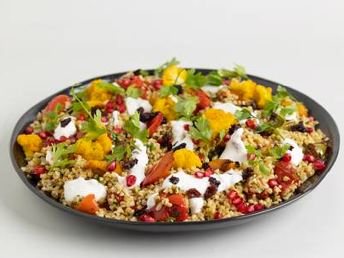 Freekeh with Preserve Lemon & Roast Vegetables