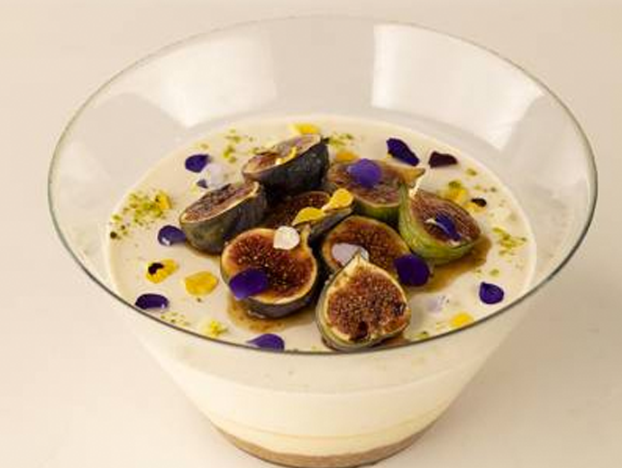 Figs, Honey, & Chamomile Panna Cotta