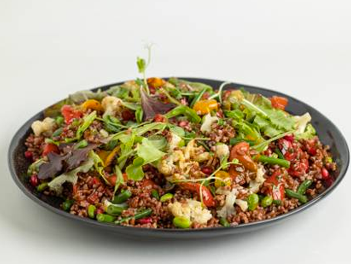 Red Rice with Greens