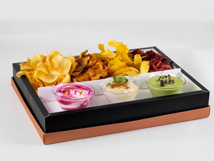 Homemade Chips & Dips Tray