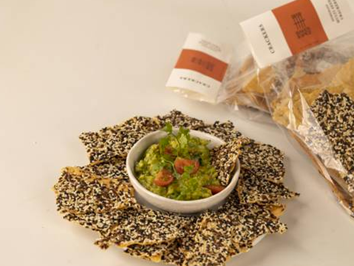 Seeded Lavash Crackers